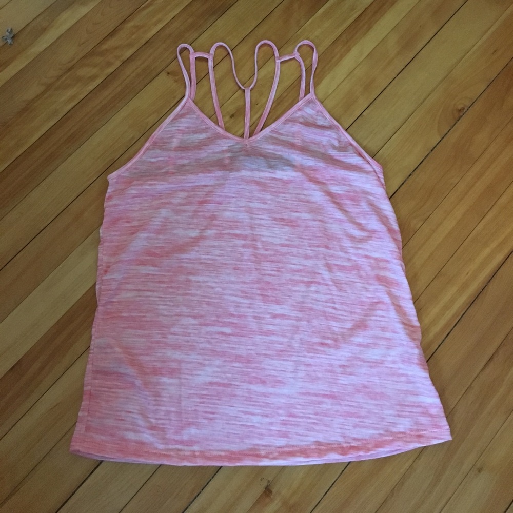 Poof Apparel Pink Racer Back Tank Top Sz S